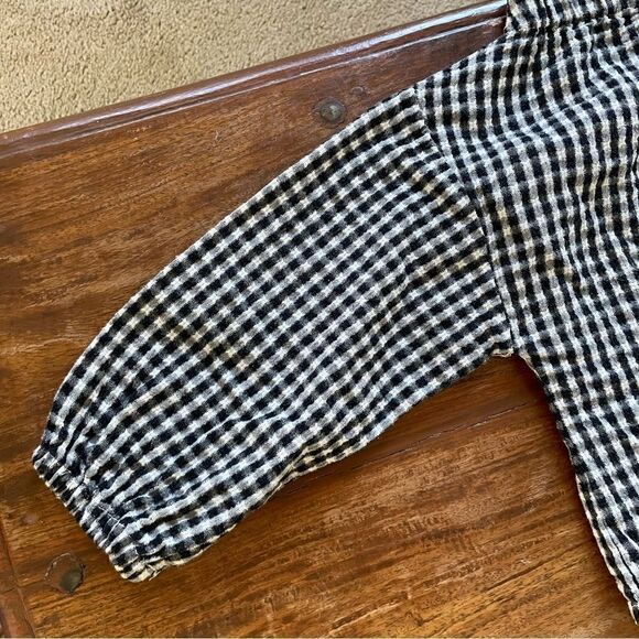 Girls Plaid Off Shoulder Spring/ Summer Blouse Cotton Size 10-12 - Picture 5 of 10